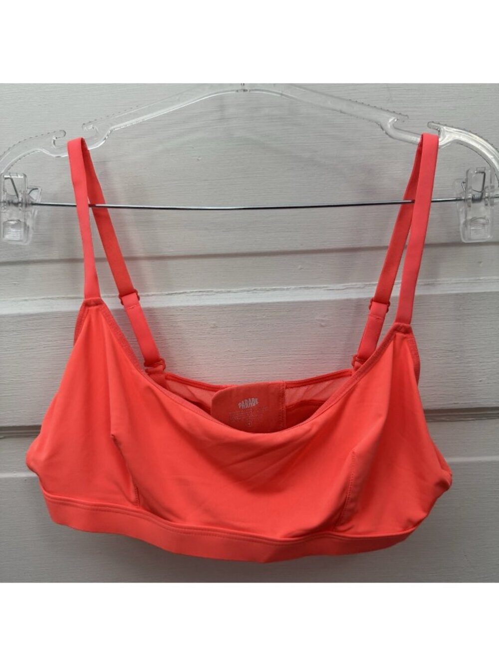 Parade Unlined Underwire Bralette Bra Balloon Red Medium M Recycled Nylon